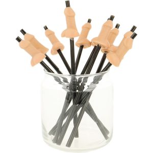 DIABLO PICANTE - BAG OF 10 NATURAL PENIS STRAWS
