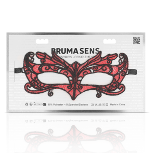 BRUMA SECRET - LACE MASK WITH RED DETAILS