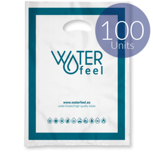WATERFEEL - 100 LARGE PLASTIC BAGS 40 X 50 CM