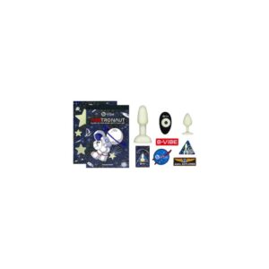 b-Vibe Limited Edition Asstronaut glow-in-the-dark butt play set