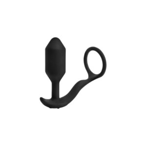 b-Vibe Vibrating Medium Snug & Tug Weighted Plug and Ring