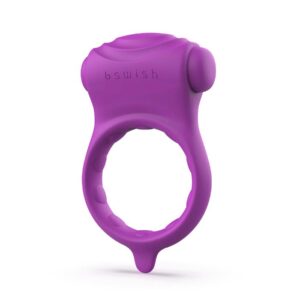 B Swish Bcharmed Basic Wave Silicone Vibrating Textured Cock Ring