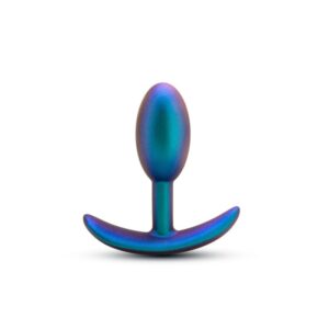 Blush Anal Adventures Matrix Nebula Plug Small Silicone Weighted Rumbly Butt Plug