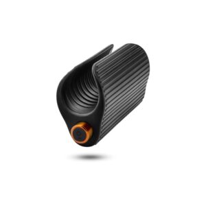 Blush M Elite Platinum Wrapt Rechargeable Vibrating Open Wing Ribbed Liquid Silicone Stroker