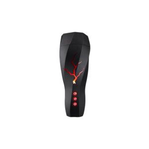 Blush Storm Ribbed Powerful Rechargeable Vibrating Masturbator with Suction and Moaning Track