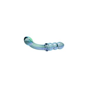 Gender X Lustrous Galaxy Double Ended Beaded and Curved Glass Wand